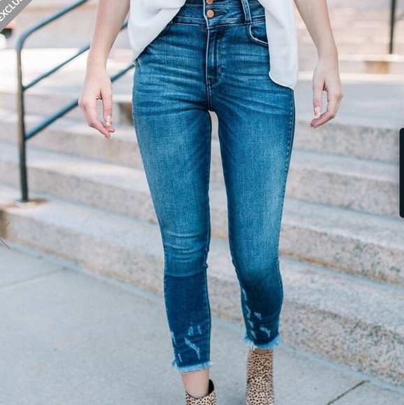 KanCan Denim - KanCan High Waisted Ankle Skinny Jeans Size 26